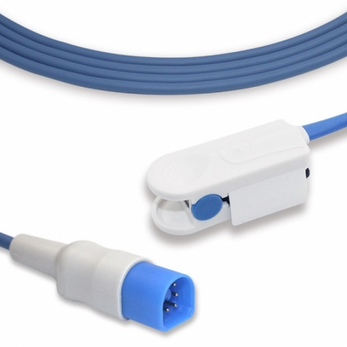 Philips M1196A Adult clip SpO2 sensor, 8 pins, 3m/