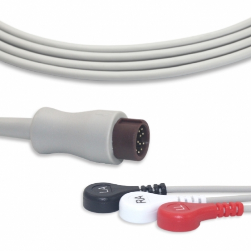 Biolight ECG Cable With 3 Leadwires AHA