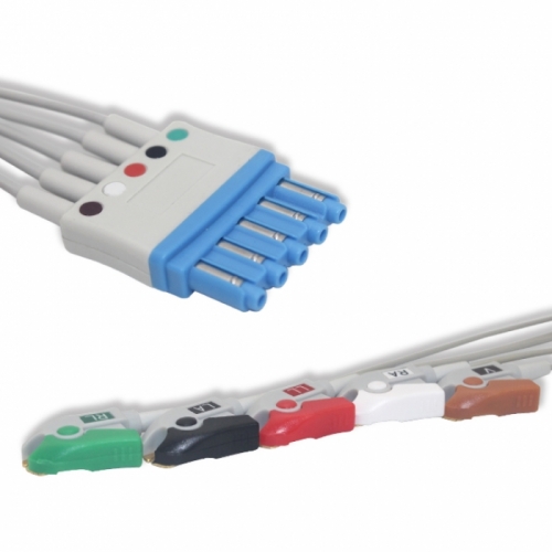 Philips ECG Leadwire 5 Lead,AHA, Pinch