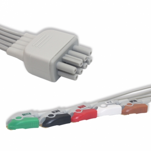 General ECG Leadwire 5 Lead,AHA, Pinch