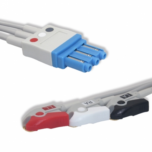 Philips ECG Leadwire 3 Lead,AHA, Pinch
