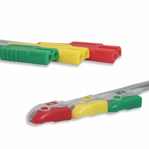 General 6pins ECG Leadwires ,3 Lead, Pinch