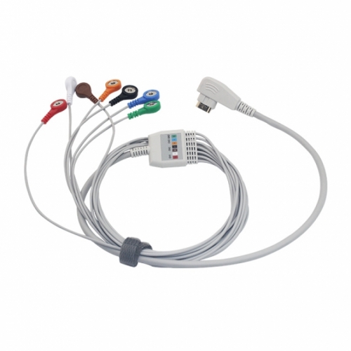 5/7/10 Leads Holter Patient ECG Cable for DMS 
