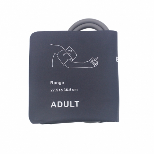 NIBP Cuff without bag, nylon blue, double tubes