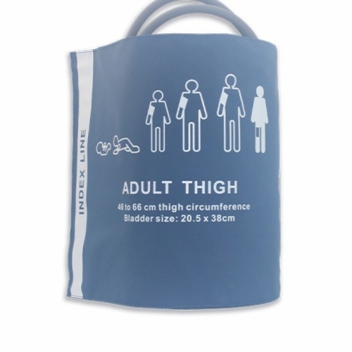 NIBP Cuff For Thigh, PU blue, double tubes C6921