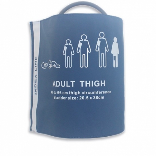 NIBP Cuff For Thigh, PU blue, single tube