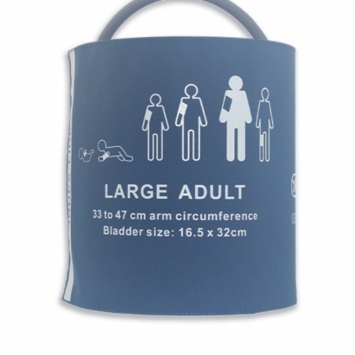 Large Adult NIBP Cuff, Single tube,PU blue 