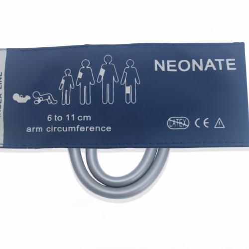 Neonate Blood Pressure Cuff, double tube