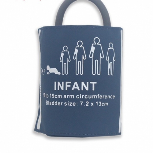 NIBP Cuff For Infant, Single tube blade, PU blue
