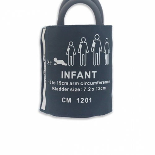 Infant NIBP Cuff, Double Tube With Bag