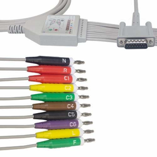 Philips M3703C Compatible 10Lead EKG Cable